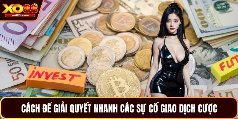 Cach để giải quyết nhanh các sự cố giao dịch cược